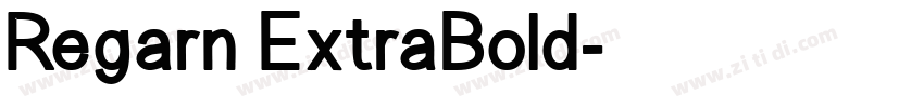 Regarn ExtraBold字体转换
